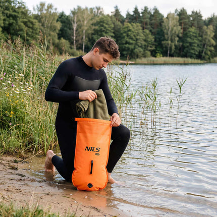 Swimming Safety Buoy With 28L Dry Bag, Backpack
