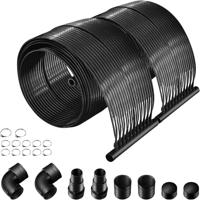 Swimming pool heating 600 x 75 cm solar collector panels for 25800 L in-ground and above-ground pools
