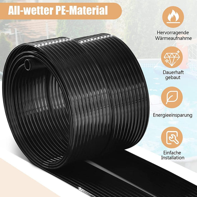 Swimming pool heating 600 x 75 cm solar collector panels for 25800 L in-ground and above-ground pools