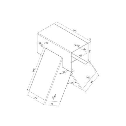Swing Frame Connector, A-Shape, Carbon Steel, Weatherproof