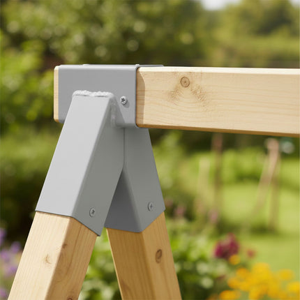 Swing Frame Connector, A-Shape, Steel, Weatherproof