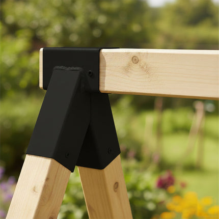 Swing Frame Connector, A-Shape, Steel, Weatherproof