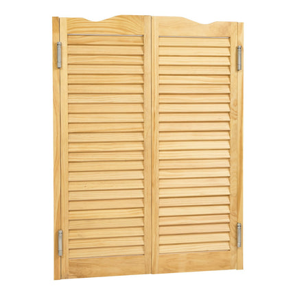 Swinging Cafe Saloon Doors, Pine, 36 x 42 In, Hinges