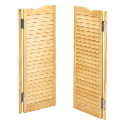 Swinging Cafe Saloon Doors, Pine, 36 x 42 In, Hinges