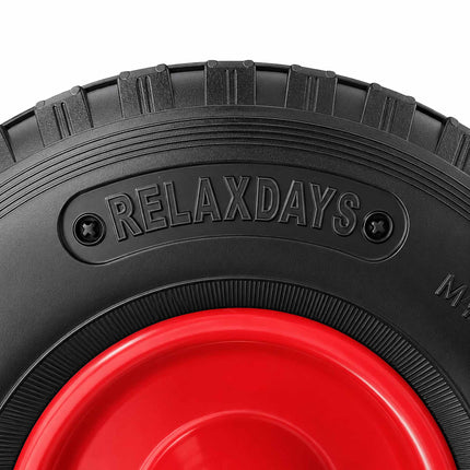 Swivel Castor Set with Brake, Pneumatic Tyres, 2-Pack