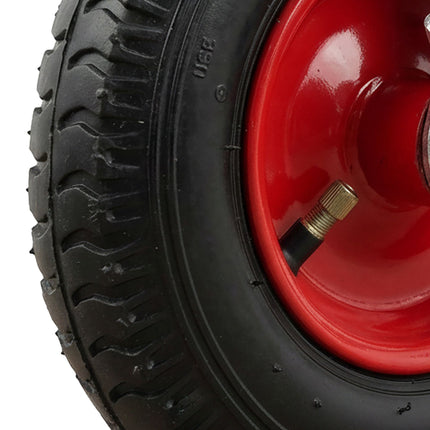 Swivel Castor Set with Brake, Pneumatic Tyres, 2-Pack