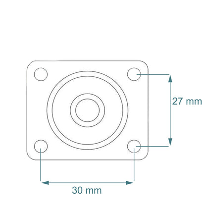 Swivel Castors With Brakes, 4-Pack, Non-Marking Rubber
