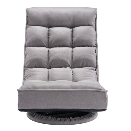 Swivel Floor Gaming Chair, 360 4-Position Folding, Lumbar