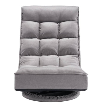 Swivel Floor Gaming Chair, 360 4-Position Folding, Lumbar