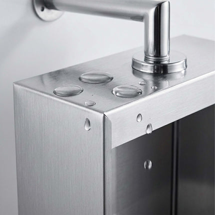 Swivel Mirror Cabinet, Stainless Steel, Wall-Mounted