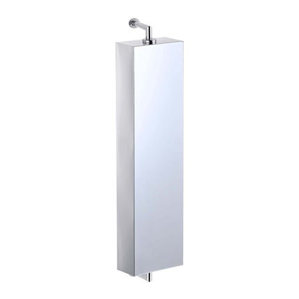Swivel Mirror Cabinet, Stainless Steel, Wall-Mounted