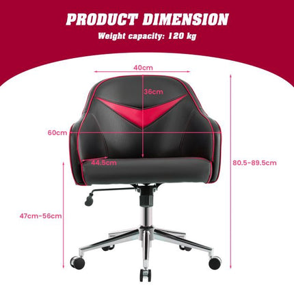 Swivel Office Chair, Adjustable Height, Recline, Lumbar Support