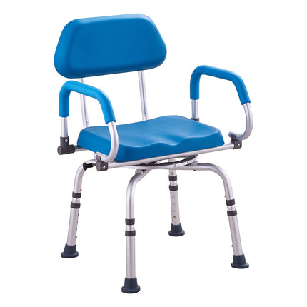 Swivel Shower Chair 360, Adjustable Height, 300 lb Capacity