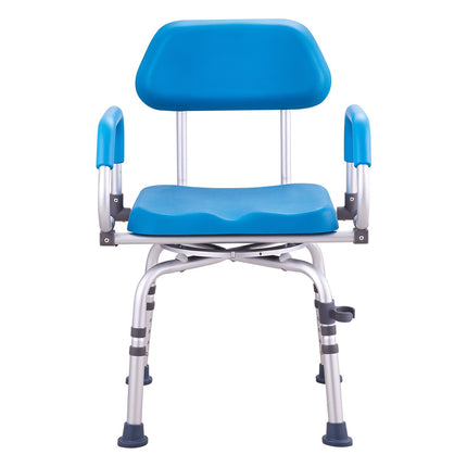 Swivel Shower Chair 360, Adjustable Height, 300 lb Capacity