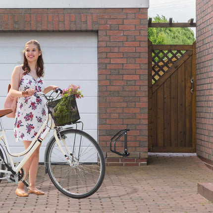 Swivel wall-mounted bicycle rack