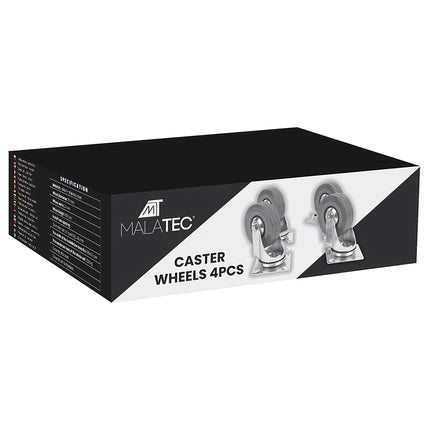 Swivel wheels - set of 4 pcs. Malatec 22537
