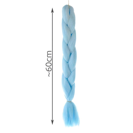 Synthetic hair braids - blue