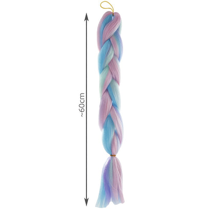Synthetic hair ombre blue/fiol Soulima 21366