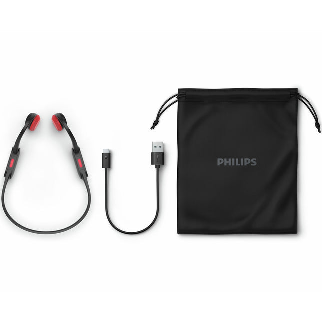 TAA5608BK Wireless open-ear sports headphones, bone conduction, IPX5 class. Black.