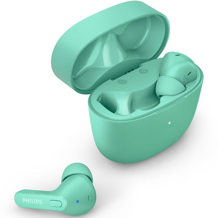 TAT2206GR True Wireless Headphones, IPX4 class (splash and sweat resistant) 6+18 hours playtime. Gray.