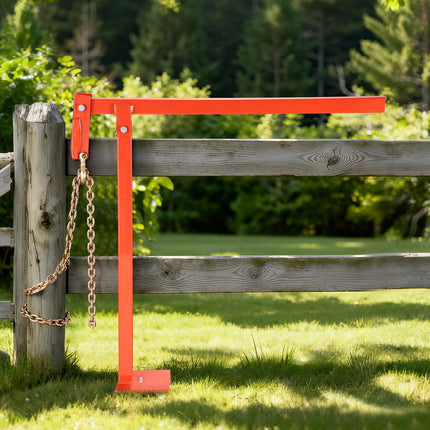 T-Post Puller 78 cm, Steel Fence Post Remover, 109 cm Chain
