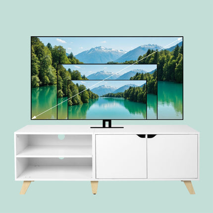 TV Cabinet for 60-Inch TVs, 6 Compartments