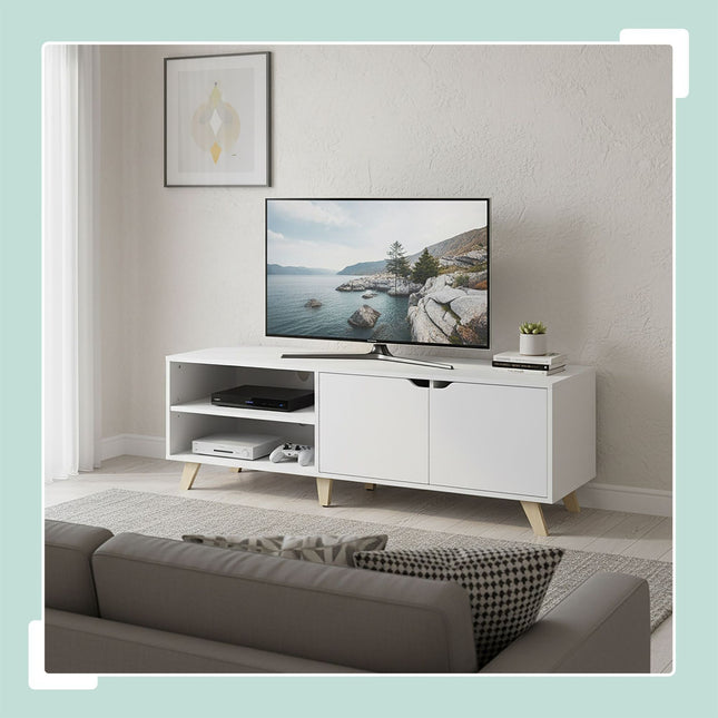 TV Cabinet for 60-Inch TVs, 6 Compartments