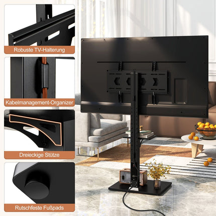 TV Stand for 32-70 Inch Screens with Adjustable Height