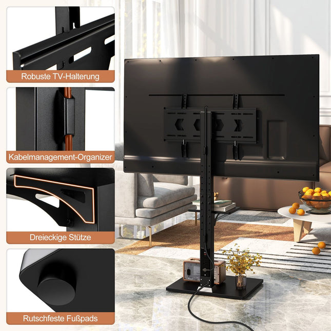TV Stand for 32-70 Inch Screens with Adjustable Height