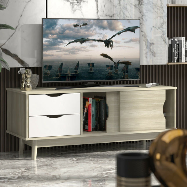 TV Stand for TVs Up to 60 Inch, Doors and Drawers
