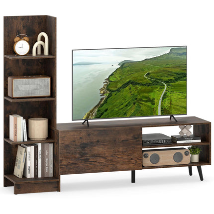 TV Stand for Up to 50 Inch TVs, Adjustable Shelf, Cabinet