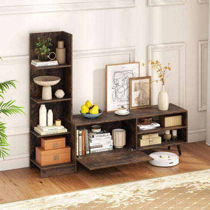TV Stand for Up to 50 Inch TVs, Adjustable Shelf, Cabinet