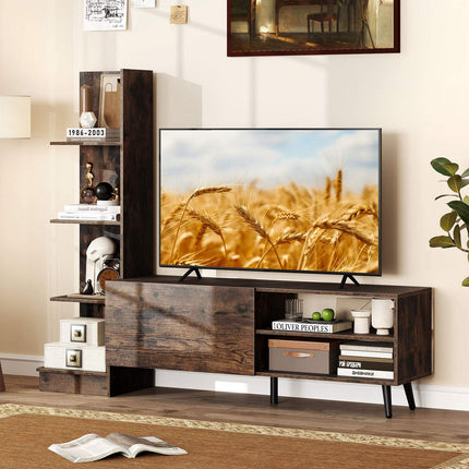 TV Stand for Up to 50 Inch TVs, Adjustable Shelf, Cabinet