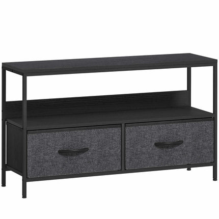 TV Stand with 2 Drawers, Open Shelf, Fits Up to 47" TV