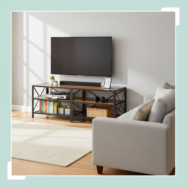 TV Stand with 4 Compartments, Industrial Design