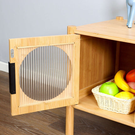 TV Unit with 2 Doors, Cable Management
