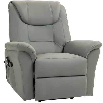 Electric recliner TV chair with heating, massage and stand-up assistance