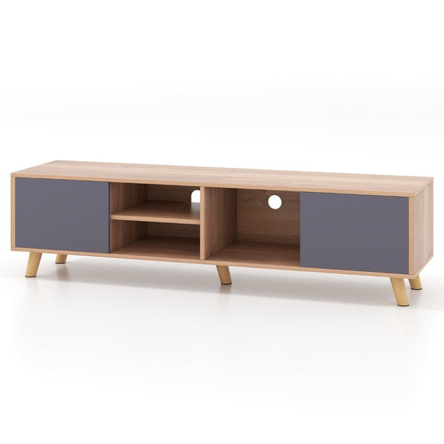 TV cabinet with open shelf & 2 cabinets TV lowboard for TVs up to 65 inch TV cabinet