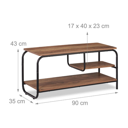 TV cabinet with shelves