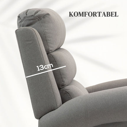 Electric reclining massage chair with heating and standing assistance