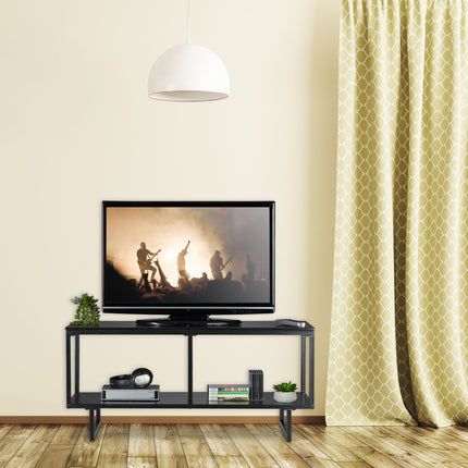 TV low counter MDF in black