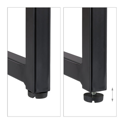 TV low counter MDF in black