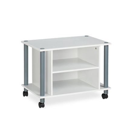 TV table with wheels and 2 compartments