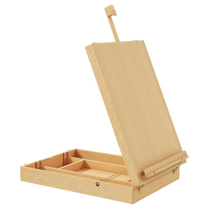 Adjustable Wooden Table Easel - Portable with Storage