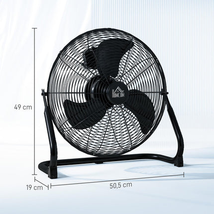 Electric table fan, 3 speeds & 120° tilt, black