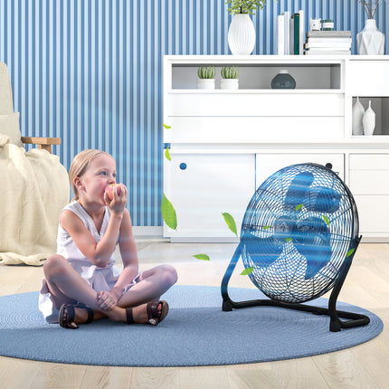 Electric table fan, 3 speeds & 120° tilt, black