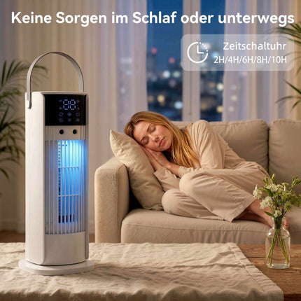 Table Fan with Mist, 3 Speeds, 90 Oscillation, Timer