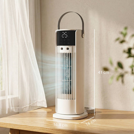 Table Fan with Mist, 3 Speeds, 90 Oscillation, Timer