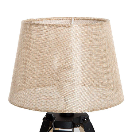 Bedside lamp, beige linen look, 45cm