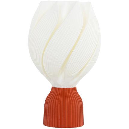 Tafellamp, LED-tafellamp met 3D-geprinte bloemachtige lampenkap, bedlamp voor woonkamer, speelkamer, wit Aosom